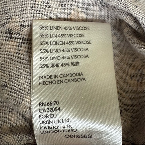 Anthropologie Linen Utility Jogger Multi Fall Color Patterned Joggers Boho Small - Picture 9 of 16